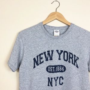 New York NYC Gray Graphic Tee Size Small T Shirt Short Sleeve Top
